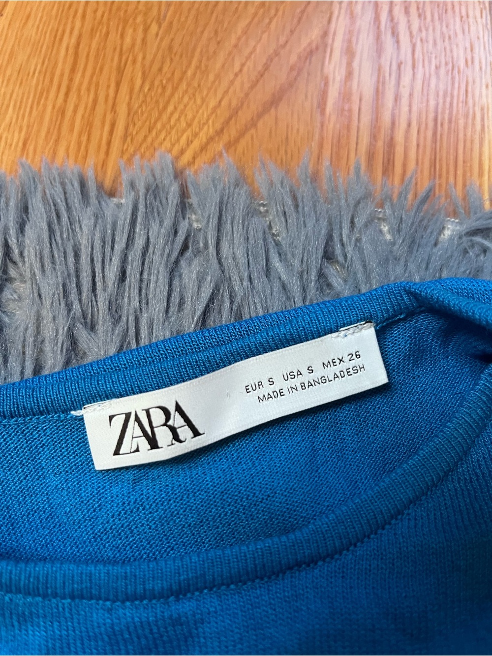 Zara Blue Cape Sleeveless Knit Maxi Dress - Picture 4 of 7